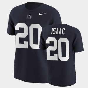 Men's Penn State Nittany Lions College Football Navy Adisa Isaac #20 Name & Number T-Shirt 673169-657