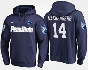 Men's Penn State Nittany Lions Name and Number Navy Christian Hackenberg #14 Hoodie 442599-326