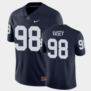 Men's Penn State Nittany Lions College Football Navy Dan Vasey #98 Game Jersey 718082-756