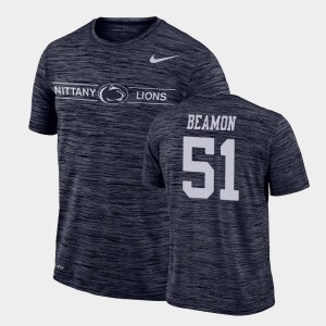 Men's Penn State Nittany Lions GFX Velocity Navy Hakeem Beamon #51 Sideline Legend Performance T-Shirt 416050-882
