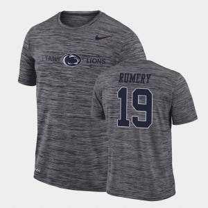 Men's Penn State Nittany Lions GFX Velocity Gray Isaac Rumery #19 Sideline Legend Performance T-Shirt 683611-465