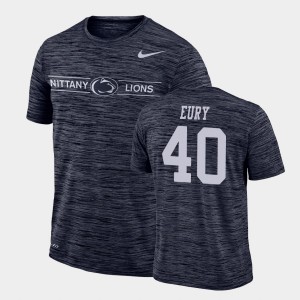 Men's Penn State Nittany Lions GFX Velocity Navy Nick Eury #40 Sideline Legend Performance T-Shirt 921380-314