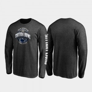 Men's Penn State Nittany Lions 2019 Cotton Bowl Bound Heather Charcoal Neutral Stiff Arm Long Sleeve T-Shirt 303130-465
