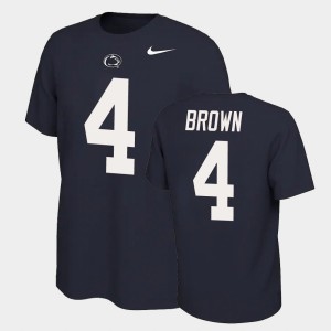 Men's Penn State Nittany Lions Name and Number Navy Journey Brown #4 Name & Number Retro T-Shirt 996707-663