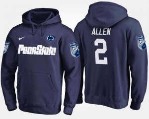 Men's Penn State Nittany Lions Name and Number Navy Marcus Allen #2 Hoodie 601519-384