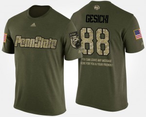 Men's Penn State Nittany Lions Military Camo Mike Gesicki #88 Short Sleeve With Message T-Shirt 144013-687
