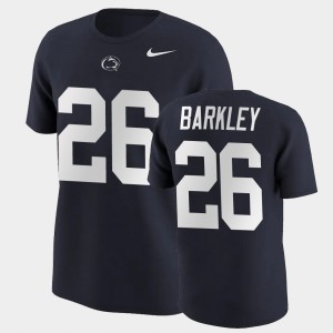 Men's Penn State Nittany Lions College Football Navy Saquon Barkley #26 Name & Number T-Shirt 494477-622