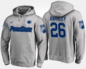 Men's Penn State Nittany Lions Name and Number Gray Saquon Barkley #26 Hoodie 360302-966