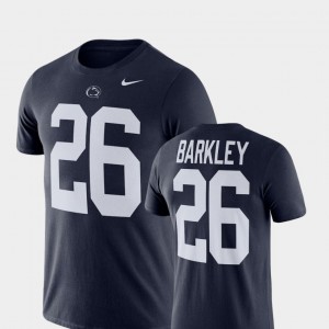 Men's Penn State Nittany Lions College Football Navy Saquon Barkley #26 Name & Number T-Shirt 835772-937
