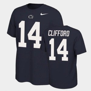 Men's Penn State Nittany Lions Name and Number Navy Sean Clifford #14 Name & Number Retro T-Shirt 258223-302