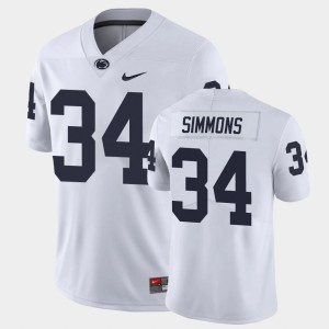 Men's Penn State Nittany Lions Limited White Shane Simmons #34 College Football Jersey 778853-646