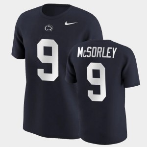 Men's Penn State Nittany Lions College Football Navy Trace McSorley #9 Name & Number T-Shirt 725316-115