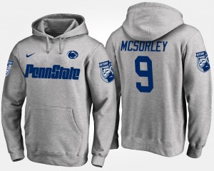 Men's Penn State Nittany Lions Name and Number Gray Trace McSorley #9 Hoodie 999421-734