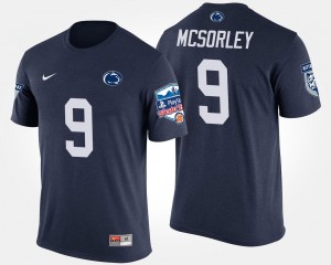 Men's Penn State Nittany Lions Bowl Game Navy Trace McSorley #9 Fiesta Bowl T-Shirt 626847-656