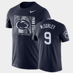 Men's Penn State Nittany Lions Team Issue Navy Trace McSorley #9 Performance T-Shirt 520900-597