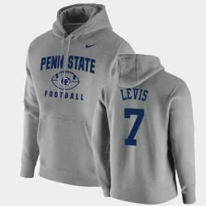 Men's Penn State Nittany Lions Oopty Oop Gray Will Levis #7 Football Pullover Hoodie 832748-535