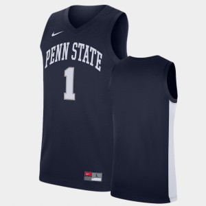 Men's Penn State Nittany Lions Replica Navy #1 Jersey 415282-181
