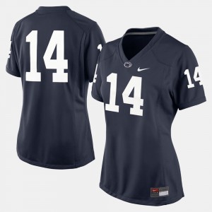 Women's Penn State Nittany Lions College Football Navy Blue #14 Jersey 277581-409