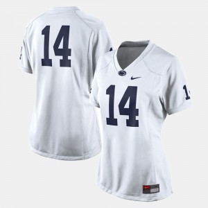 Women's Penn State Nittany Lions College Football White #14 Jersey 522625-852