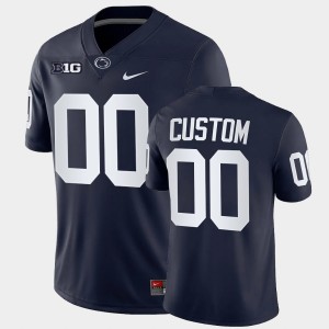 Men's Penn State Nittany Lions College Football Navy Custom #00 Game Jersey 730776-516