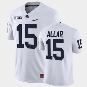 Men's Penn State Nittany Lions College Football White Drew Allar #15 Limited Jersey 123224-425