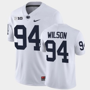 Men's Penn State Nittany Lions College Football White Jake Wilson #94 Limited Jersey 352650-914