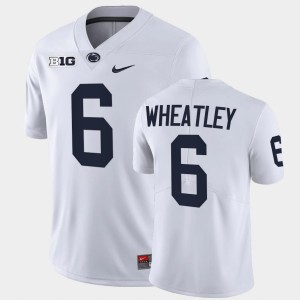 Men's Penn State Nittany Lions College Football White Zakee Wheatley #6 Limited Jersey 426592-114