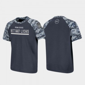 Youth Penn State Nittany Lions OHT Military Appreciation Charcoal Raglan Digital Camo T-Shirt 388152-548